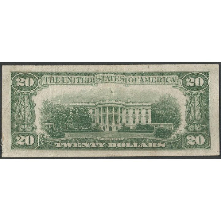 Estados Unidos 20 Dollars 1934C F P431Dc reverso
