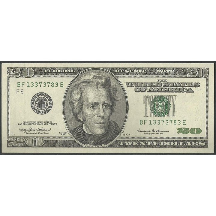 Estados Unidos 20 Dollars 1999 P507