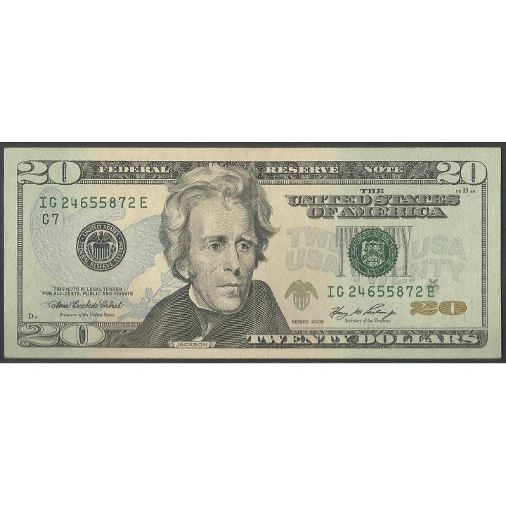 Estados Unidos 20 Dollars 2006 P526