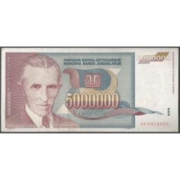 Yugoeslavia 5.000.000 Dinara 1993 P121