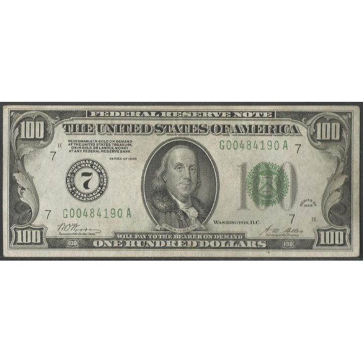Estados Unidos 100 Dollars 1928 7 P424a