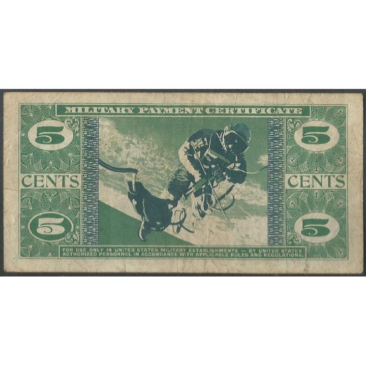 Estados Unidos - MPC 5 Cents ND1969 PM75a reverso