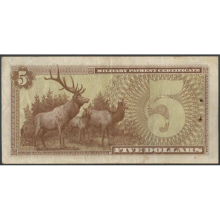 Estados Unidos - MPC 5 Dollars ND1970 PM96 reverso