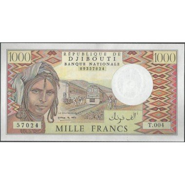 Djibouti 1.000 Francs ND1988 P37b