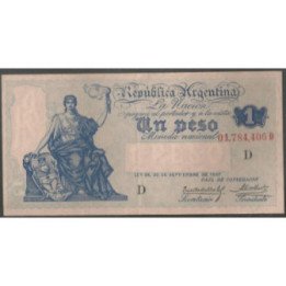 Argentina 1 Peso ND1908-35 Serie D P243b