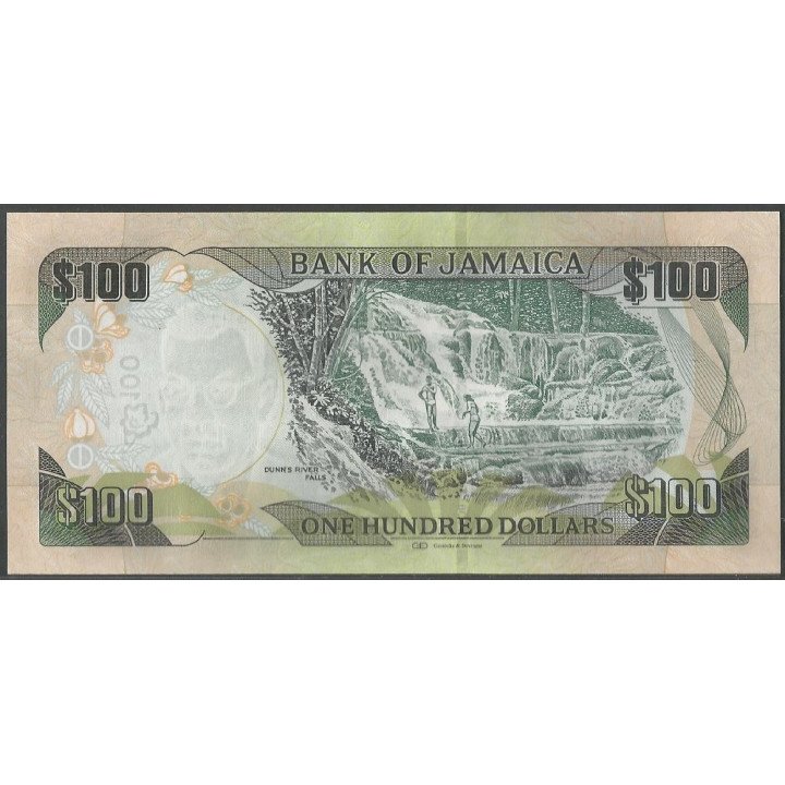 Jamaica 100 Dollars 1 Jun 2020 P95 reverso