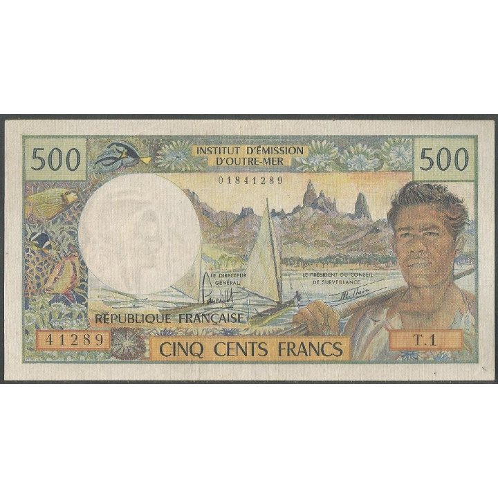 Tahiti 500 Francs ND1977 P25b1
