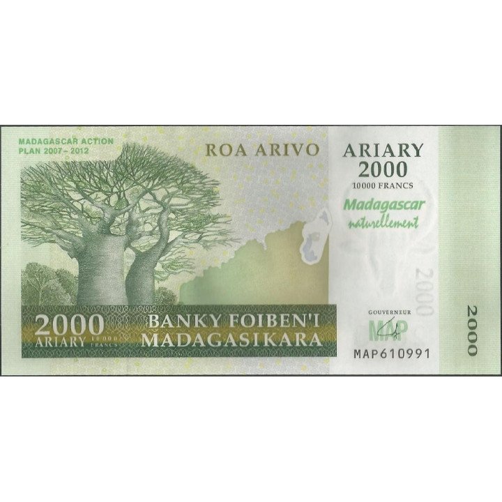 Madagascar 2.000 Ariary 2007 P93a