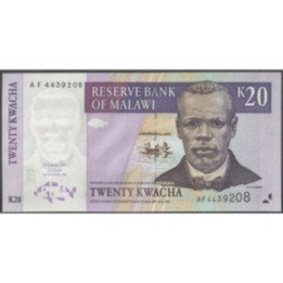 Malawi 20 Kwacha 1 Oct 2001 P44a