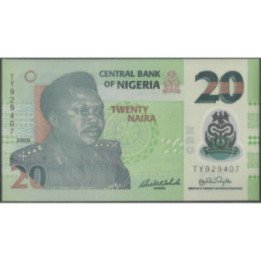 Nigeria 20 Naira 2009 P34e