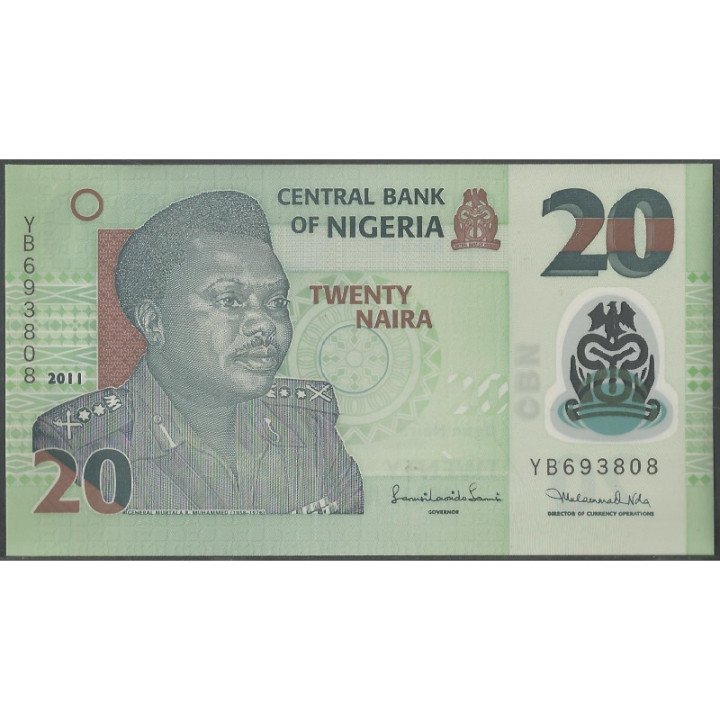 Nigeria 20 Naira 2011 P34g