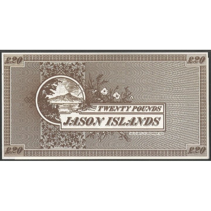 Jason Island Set 50 Pence a 20 Pounds 1979 Fantasia reverso