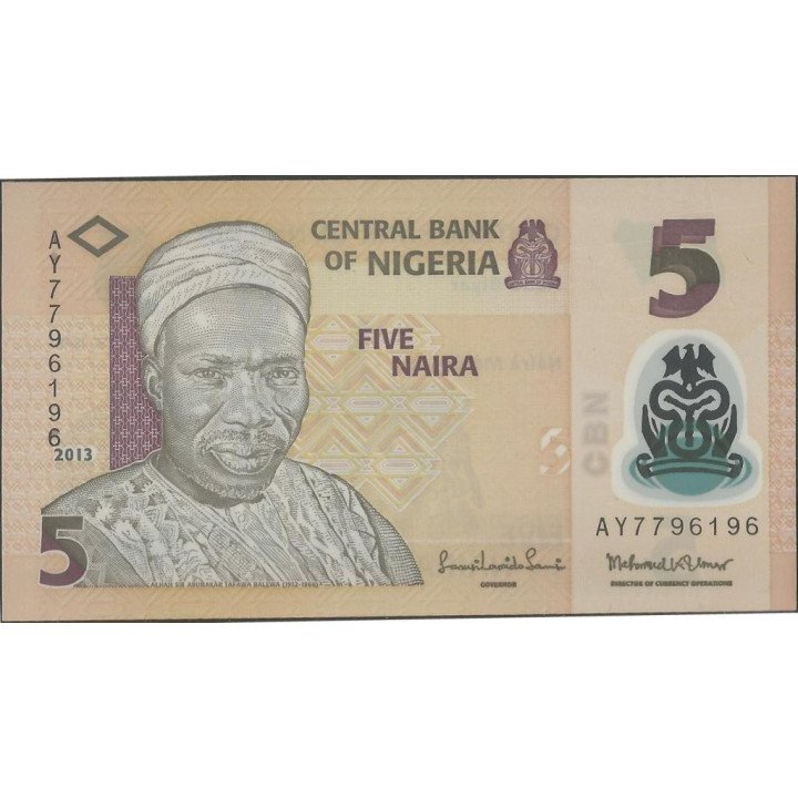 Nigeria 5 Naira 2013 P38d
