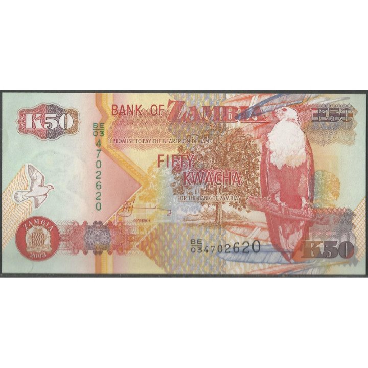 Zambia 50 Kwacha 2003 P37d