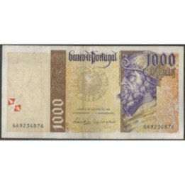 Portugal 1.000 Escudos 31 Oct 1996 P188b