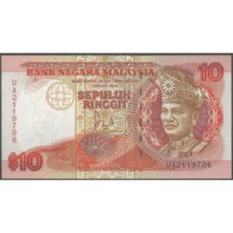Malaysia 10 Ringitt ND1989 P29