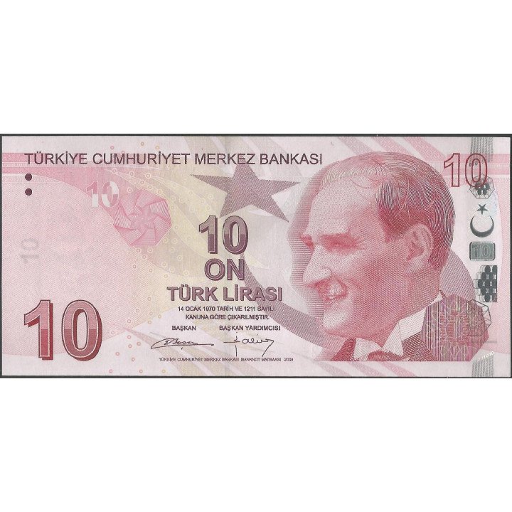 Turkya 10 Liras ND2009 P223b