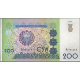 Uzbequistan 200 Sum 1997 P80