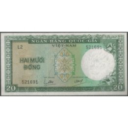 Vietnam Sur 20 Dong ND1964 P16a