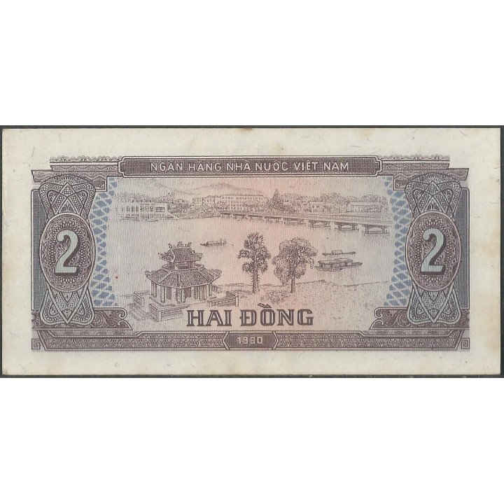 Vietnam 2 Dong 1980 P85a reverso