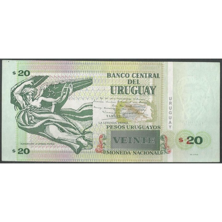 Uruguay 20 Pesos 2011 F P86b reverso
