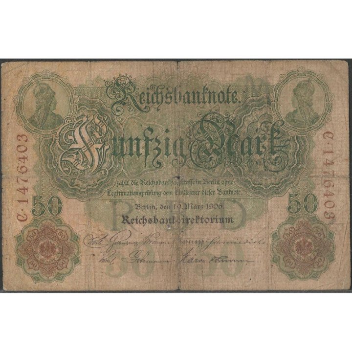 Alemania 50 Mark 10 Mar 1906 P26b