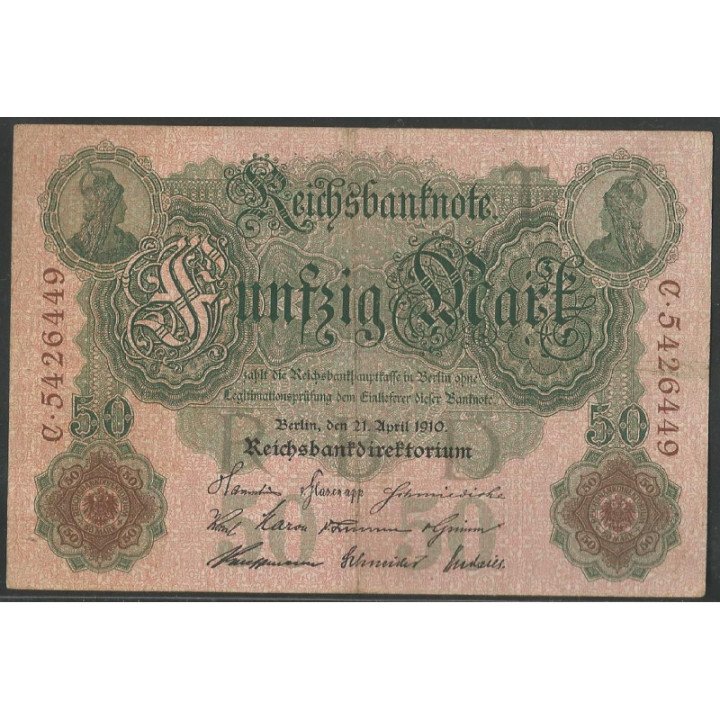 Alemania 50 Mark 21 Abr 1910 P41