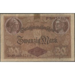 Alemania 20 Mark 5 Ago 1914 P48b