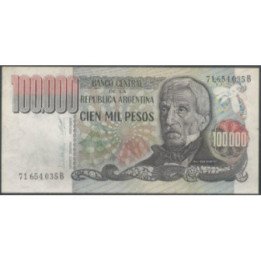 Argentina 100.000 Pesos ND1979-83 Serie B P308b