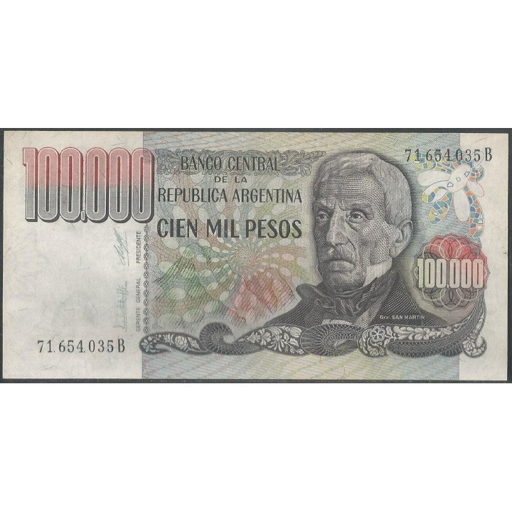 Argentina 100.000 Pesos ND1979-83 Serie B P308b