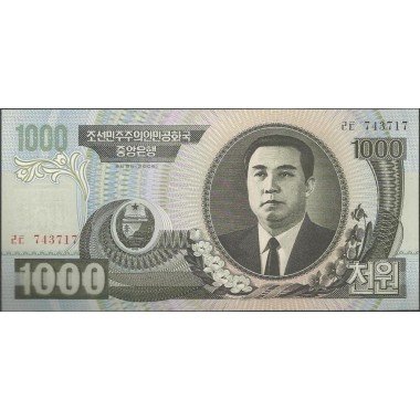 Korea del Norte, 1.000 Won 2006 P45b