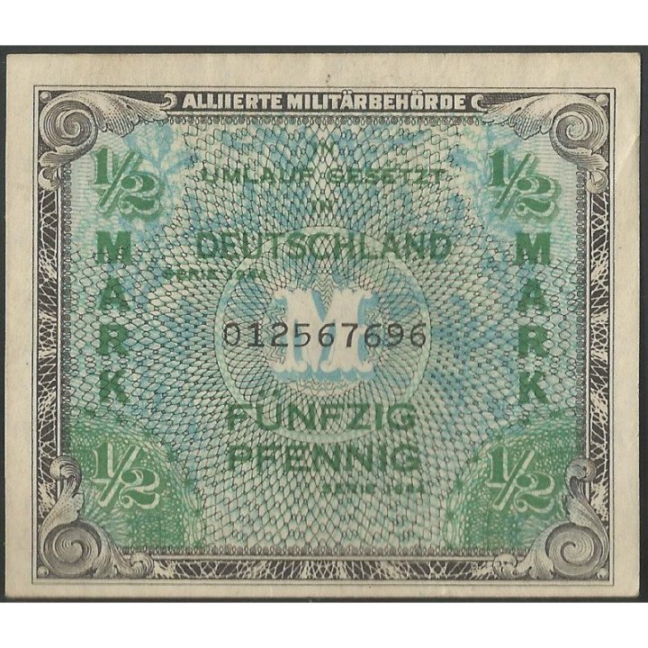 Alemania 1/2 Mark 1944 P191a
