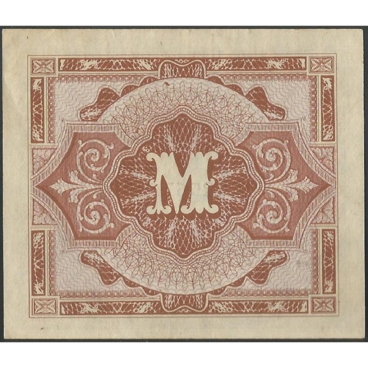 Alemania 1/2 Mark 1944 P191a reverso
