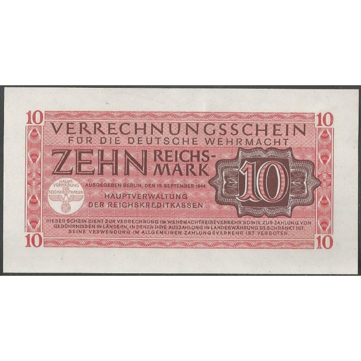 Alemania 3° Reich 10 Reichsmark 15 Sep 1944 PM40