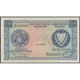 Chipre 250 Mils 1 Dic 1980 P41c