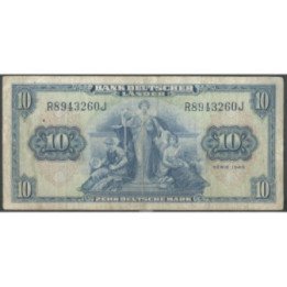 Alemania Federal 10 Mark 22 Ago 1949 P16a