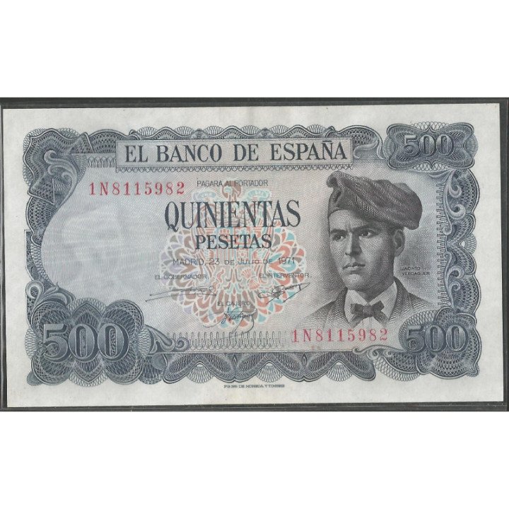 España 500 Pesetas 23 Jul 1971 P153a