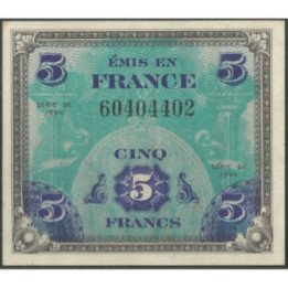 Francia 5 Francs 1944 P115a