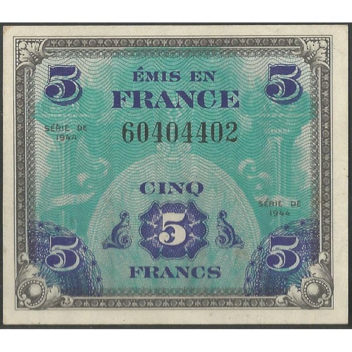 Francia 5 Francs 1944 P115a