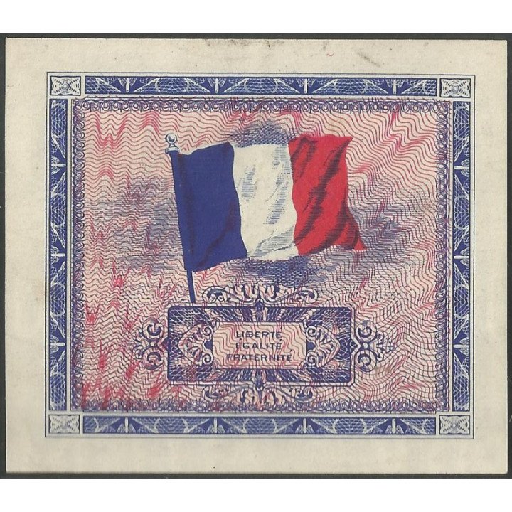 Francia 5 Francs 1944 P115a reverso