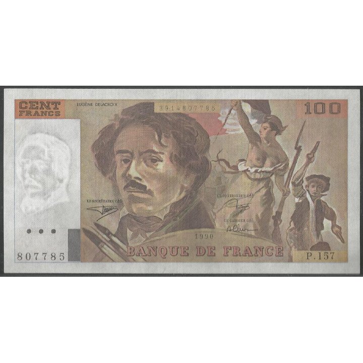 Francia 100 Francs 1990 P154e