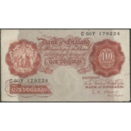 Inglaterra 10 Shillings ND1955-60 P368c