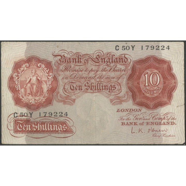 Inglaterra 10 Shillings ND1955-60 P368c