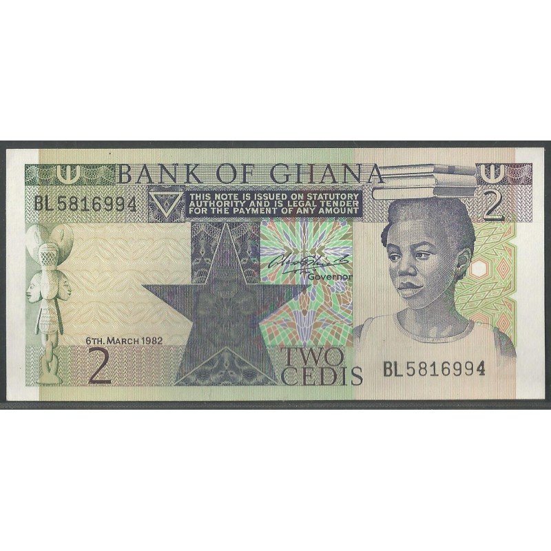 Ghana 2 Cedis 6 Mar 1982 P18d