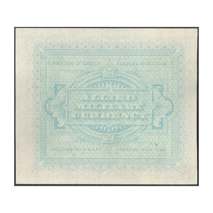 Italia 10 Liras 1943A PM13b reverso