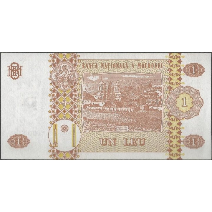 Moldavia 1 Leu 1998 P8c reverso