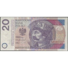 Polonia 20 Zlotych 15 Sep 2016 P174b