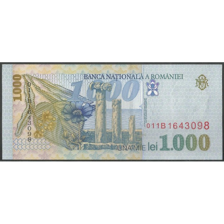 Rumania 1.000 Lei 1998 P106 reverso