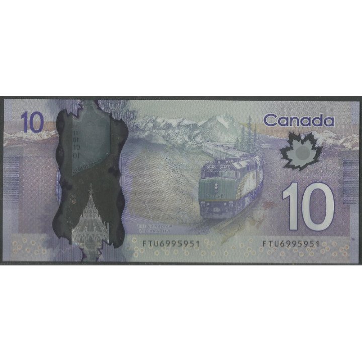 Canada 10 Dollars 2013 (15) P107c reverso