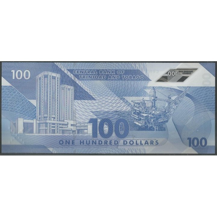 Trinidad y Tobago 100 Dollars 2019 P65 reverso